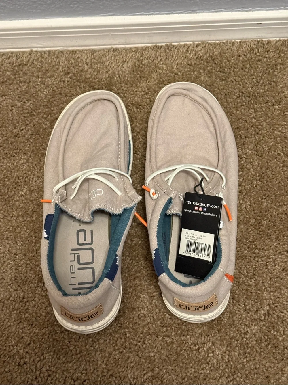 Hey Dude Lightweight Canvas Slip-On Sneakers in Light Beige